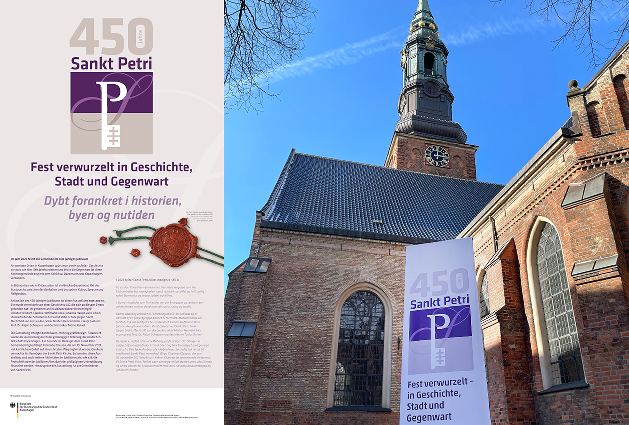 Ausstellungsprojekt "450 Jahre Sankt Petri Kirke, Kopenhagen"