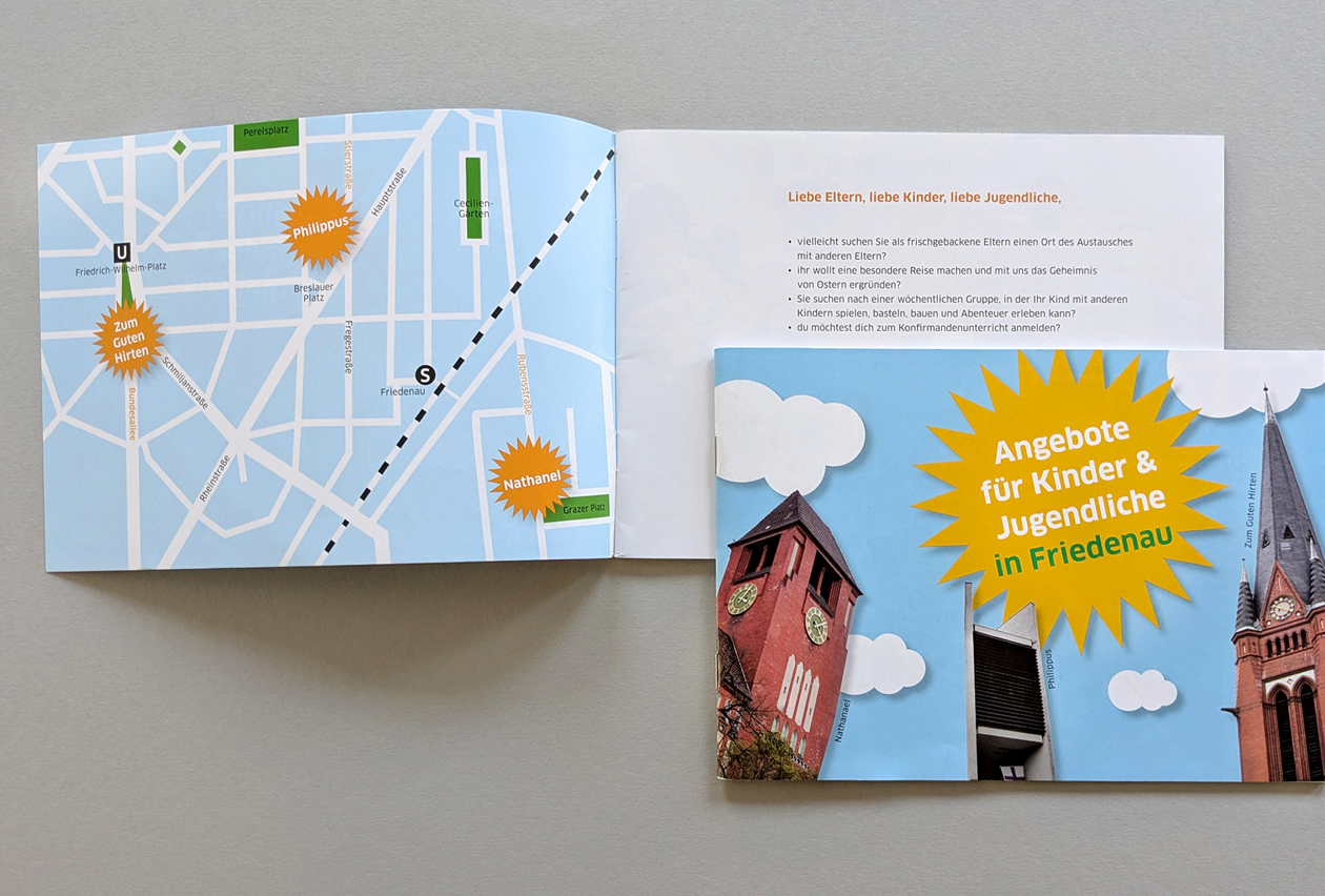 Programmflyer Angebote für Kinder und Jugendliche in Friedenau