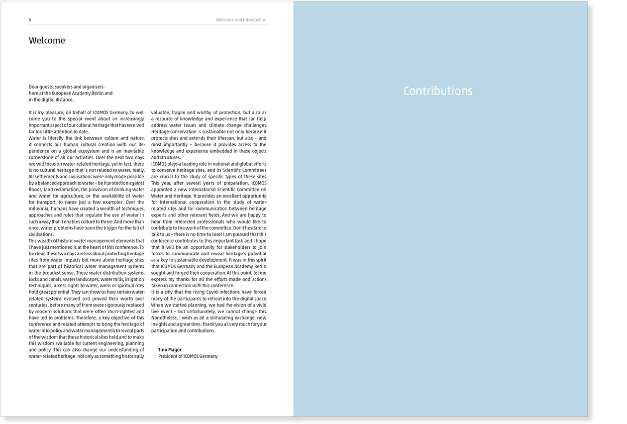 Doppelseite der Onlinepublikation