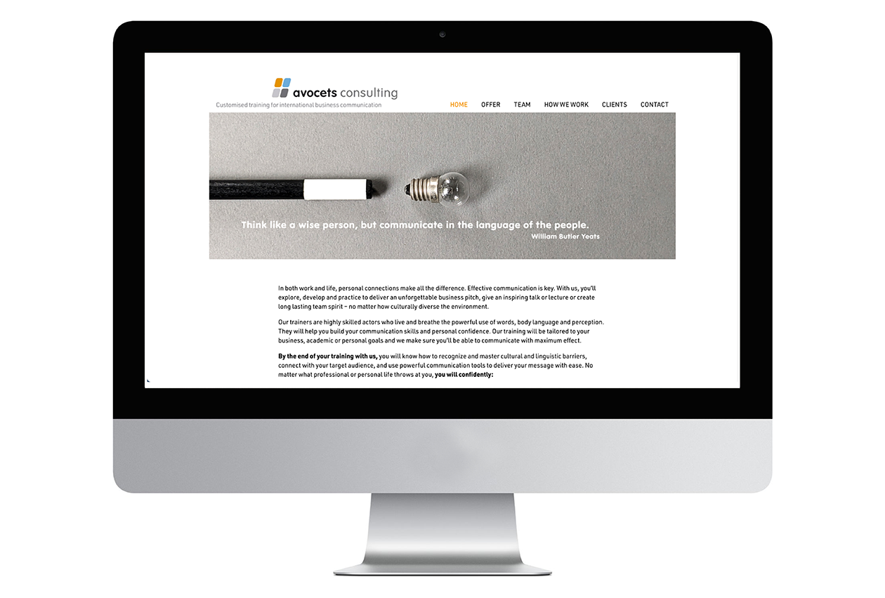 Homepage-Startseite avocets consulting