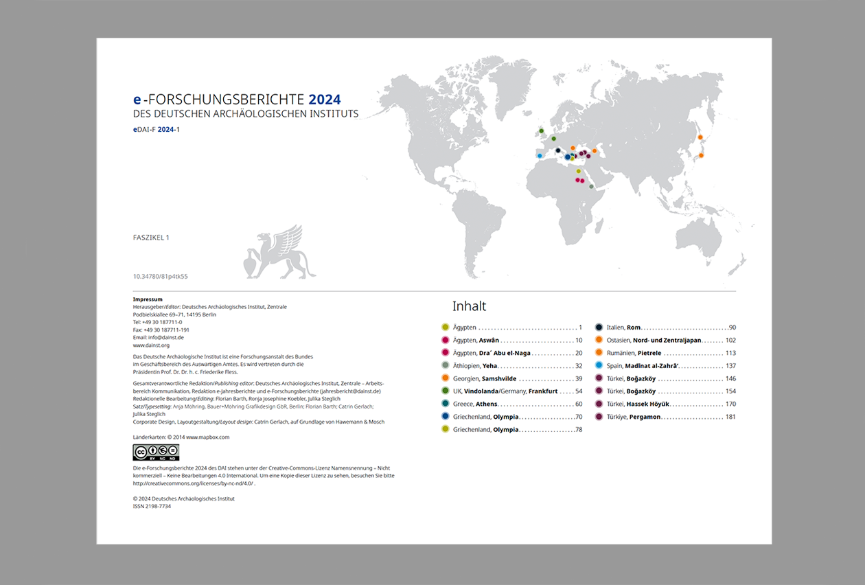 Layout und Satz der Onlinepublikation e-Forschungsberichte