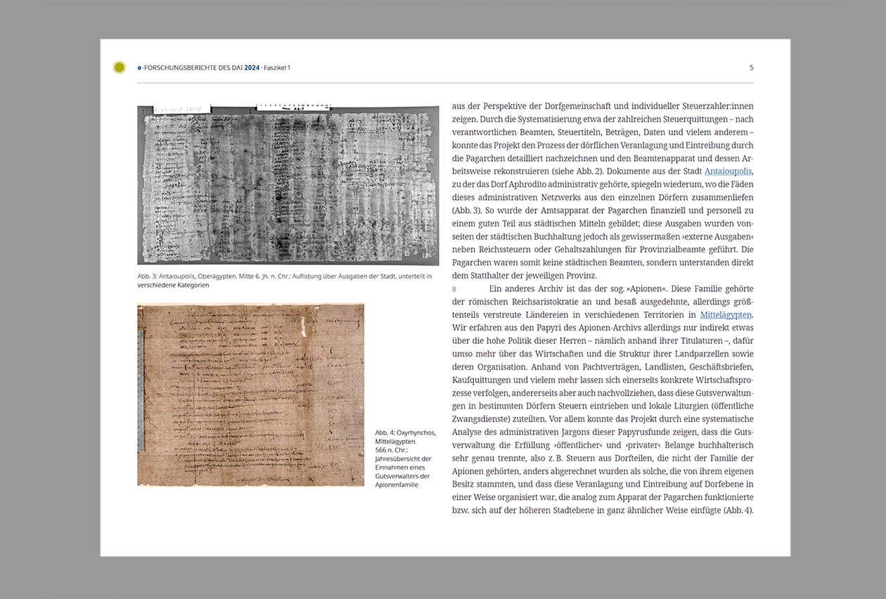 Layout und Satz der Onlinepublikation e-Forschungsberichte