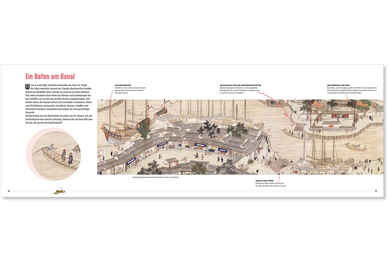 Buchgestaltung Zeng Zirong "Entlang des Großen Kanals"